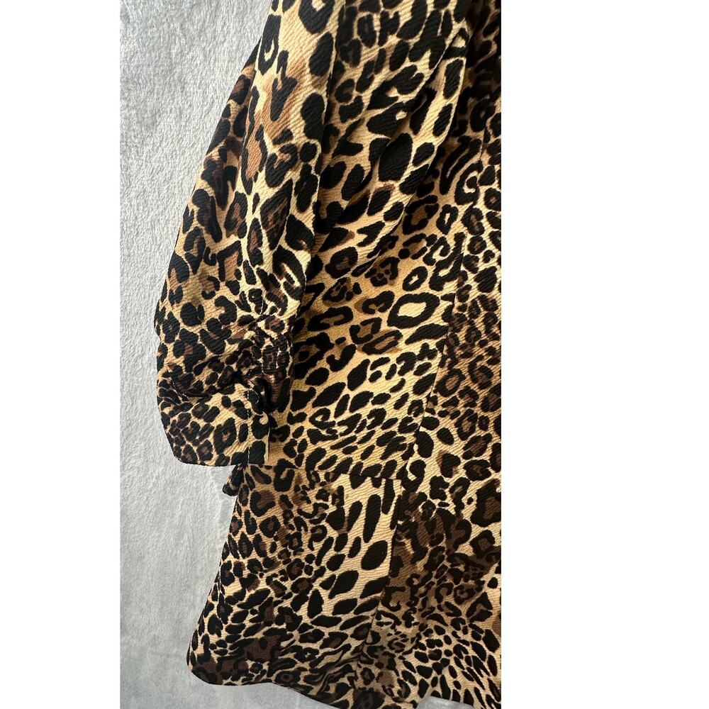 Bar III Women’s Animal Print Boyfriend Blazer Jacket - Size Large - NWT - Picture 7 of 11